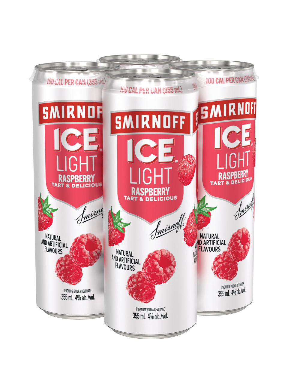 Smirnoff Light Raspberry & Soda 4 pk