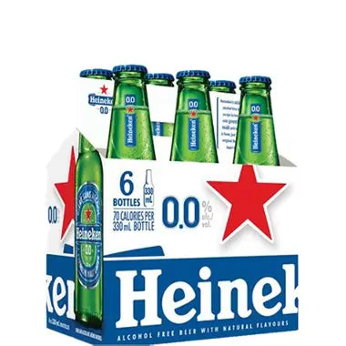 Heineken 0.0% 6pk Bottles