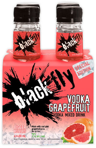 Black Fly Grapefruit Vodka 4pk
