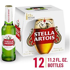 Stella Artois 12 PK bottles